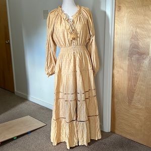 Vici Sanibel Swiss Dot Boho Maxi Dress XL